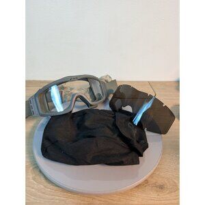 USGI ESS Profile NVG Tan Goggles w/ Clear & Dark Lens & Carrying Case